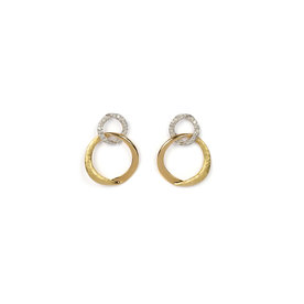 18kt Yellow and White Gold Melodia .63ct Diamond Earrings