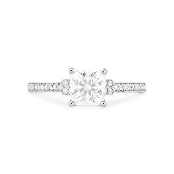 HEARTS ON FIRE LLC 1.24ct Hearts On Fire Platinum Deco Chic Milgrain Dream Diamond Ring Featuring a 1.06ct Center Dream Diamond.