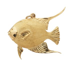 BERMUDA COLLECTION 18K Yellow Gold Angelfish Pendant Large