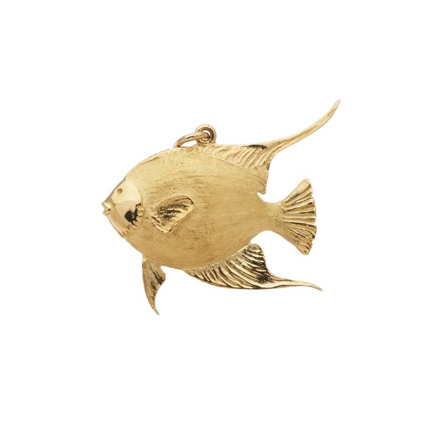 BERMUDA COLLECTION 18K Yellow Gold Angelfish Pendant Large