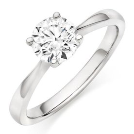HEARTS ON FIRE LLC CONTACT STORE FOR AVAILABILITY - Platinum Serenity Solitaire 2.52ct Diamond Ring