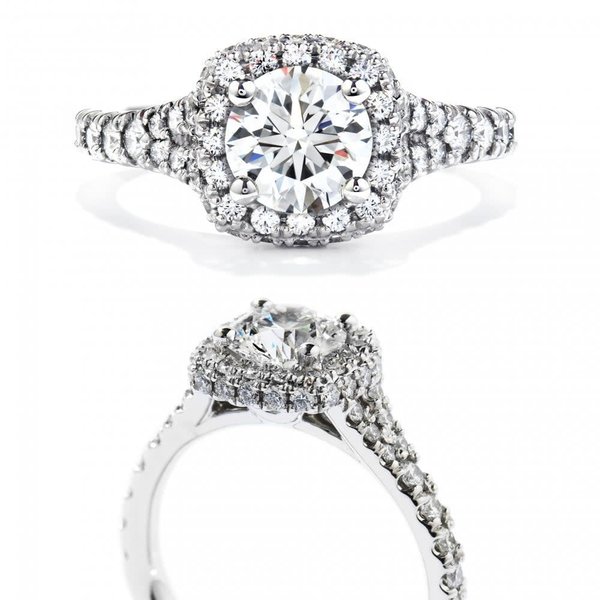 HEARTS ON FIRE LLC CONTACT STORE FOR AVAILABILITY - 18kt White Gold Hearts on Fire Acclaim 1.85ct Diamond Ring