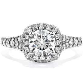 HEARTS ON FIRE LLC CONTACT STORE FOR AVAILABILITY - 18kt White Gold Hearts on Fire Acclaim 1.85ct Diamond Ring