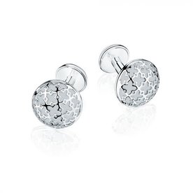 Birks Muse ® Silver Cufflinks With Signature Mesh Motif