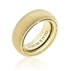 18kt Yellow Gold Unico Matt Adjustable Ring