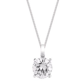 18kt White Gold 1.01ct Diamond Pendant GIA Certified