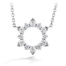 HEARTS ON FIRE LLC .45-.55ct 18kt White Gold Hearts on Fire Aerial Eclipse Diamond Pendant