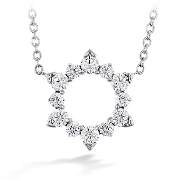 HEARTS ON FIRE LLC .45-.55ct 18kt White Gold Hearts on Fire Aerial Eclipse Diamond Pendant