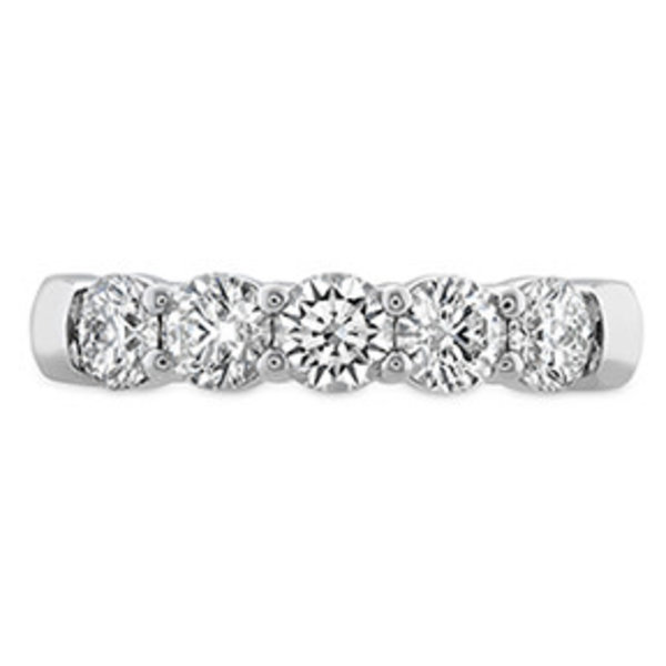 .46 - .56ct Hearts on Fire 18kt White Gold Signature 5-Stone Band
