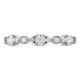 HEARTS ON FIRE LLC .42-.47ct Hearts on Fire 18kt White Gold Regal Band