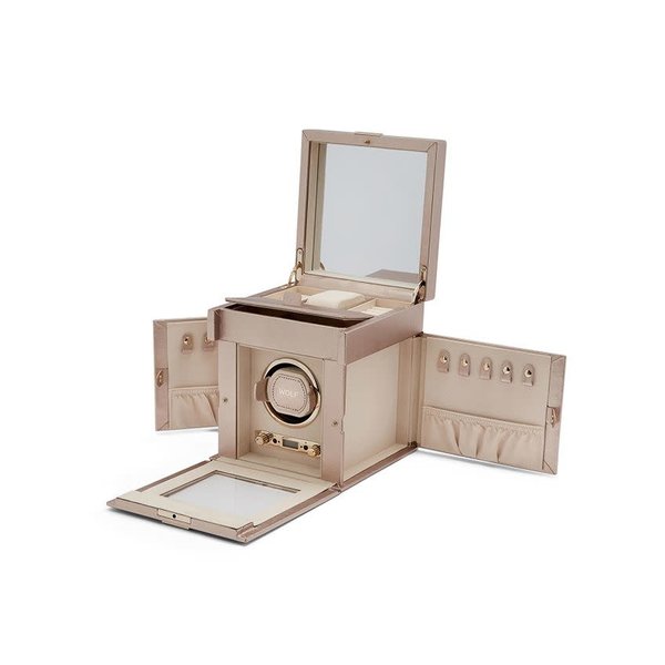 WOLF DESIGNS Palermo Single Winder w/ Storage Rose Gold