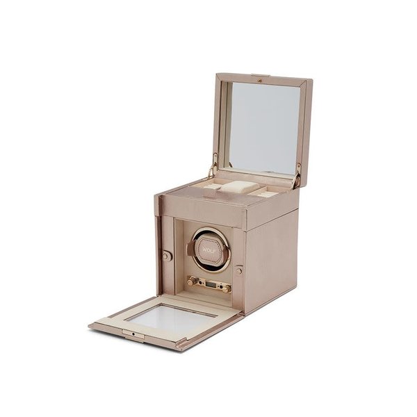 WOLF DESIGNS Palermo Single Winder w/ Storage Rose Gold