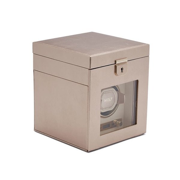 WOLF DESIGNS Palermo Single Winder w/ Storage Rose Gold