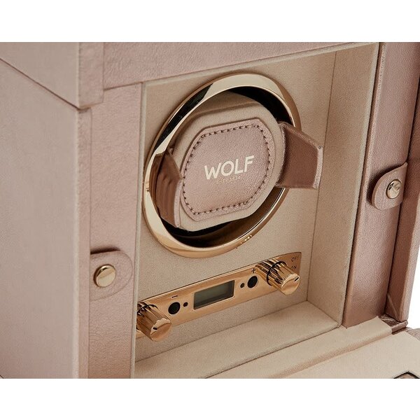 WOLF DESIGNS Palermo Single Winder w/ Storage Rose Gold