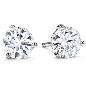 HEARTS ON FIRE LLC .30-.37ctw Hearts on Fire 18kt White Gold Stud Earrings