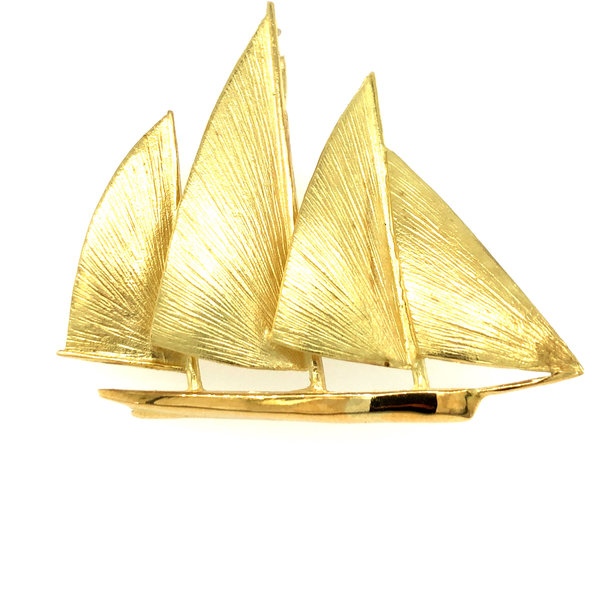 BERMUDA COLLECTION 18K Yellow Gold Large Bermuda Sloop