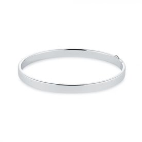 BIRKS Bold Small 5mm Oval Sterling Silver Bangle