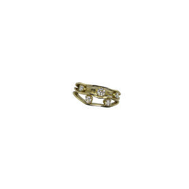 18ky .52ct Dia 3 Band Ring