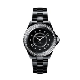 CHANEL J12 Diamond Bezel Watch Caliber 12.1, 38 mm