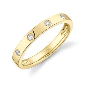 SHY CREATION INC 14K Yellow Gold 0.07C Diamond Lady's Band