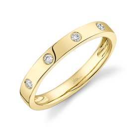 SHY CREATION INC 14K Yellow Gold 0.07C Diamond Lady's Band