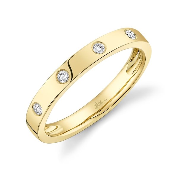 SHY CREATION INC 14K Yellow Gold 0.07C Diamond Lady's Band