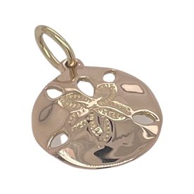 BERMUDA COLLECTION 18kt Rose Gold Sand Dollar Pendant Sm