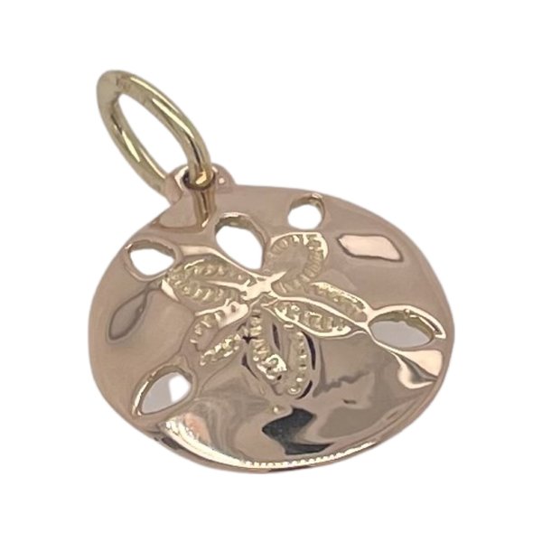 BERMUDA COLLECTION 18kt Rose Gold Sand Dollar Pendant Sm