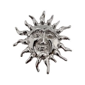 BERMUDA COLLECTION 18kt White Gold Sunburst Pendant Large