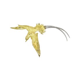 BERMUDA COLLECTION 18kt Yellow + White Gold Large Longtail Pendant