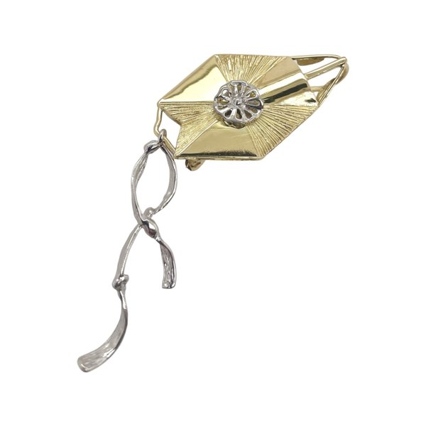 BERMUDA COLLECTION 18kt Yellow + White Gold Bermuda Kite Pendant