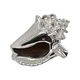 BERMUDA COLLECTION 18kt White Gold Conch Shell Pendant