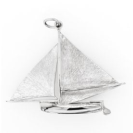 BERMUDA COLLECTION 18kt White Gold Large Dinghy Pendant
