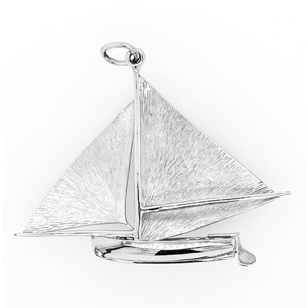 BERMUDA COLLECTION 18kt White Gold Large Dinghy Pendant