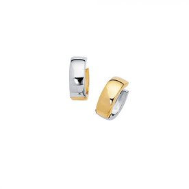 14kt Gold Reversible Huggie Earrings