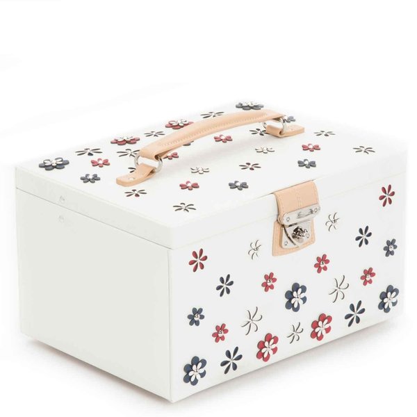 WOLF DESIGNS Blossom Large White Jewelry Box