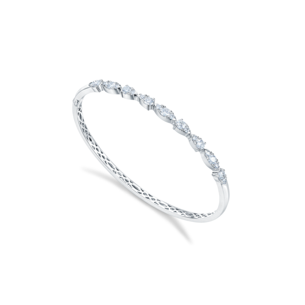 HEARTS ON FIRE LLC 18kw 1.17-1.12 Aerial Dewdrop Bangle