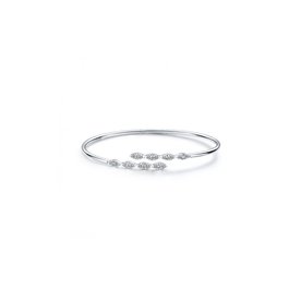 HEARTS ON FIRE LLC 18kw .50-.58ct Diamond Aerial Marquis Flexi Bangle