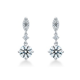 HEARTS ON FIRE LLC 18kw 1.11-1.17ct Diamond Aerial Petite Drop Earrings