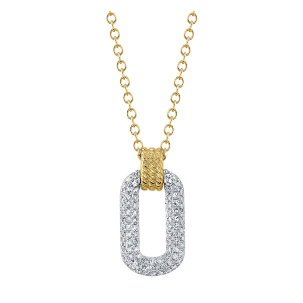 14KYW 0.19CT Diamond Necklace