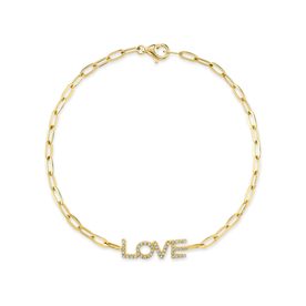 SHY CREATION INC SC55022758- 14ky .12 Love Paperclip Blet
