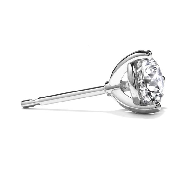 HEARTS ON FIRE LLC 18KW Three-Prong .63ct Diamond Stud Earrings