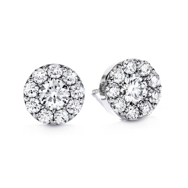 18kw Fulfillment Round Earrings .95-1.07ct