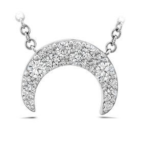 HEARTS ON FIRE LLC 18kw Charmed Horn Pendant .21-.25ctw