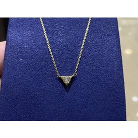 HEARTS ON FIRE LLC .11ct Hearts On Fire 18kt White Gold Triplicity Single Diamond Pendant
