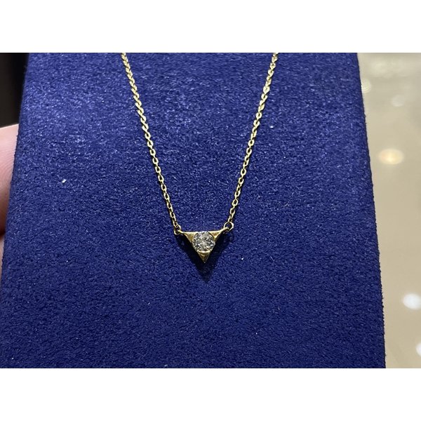 HEARTS ON FIRE LLC .11ct Hearts On Fire 18kt White Gold Triplicity Single Diamond Pendant