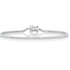 SHY CREATION INC 14K White Gold 1.91C Diamond Tennis Bracelet