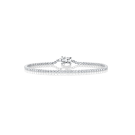 SHY CREATION INC 14K White Gold 1.91C Diamond Tennis Bracelet