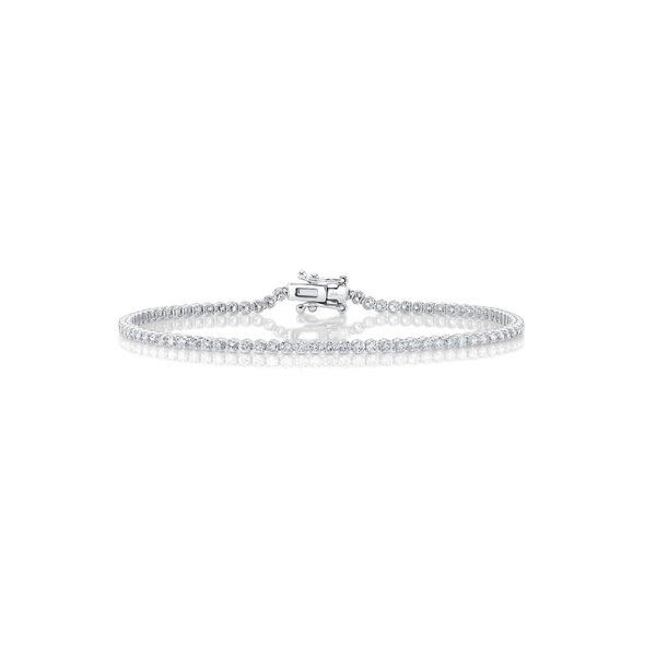 SHY CREATION INC 14K White Gold 1.91C Diamond Tennis Bracelet