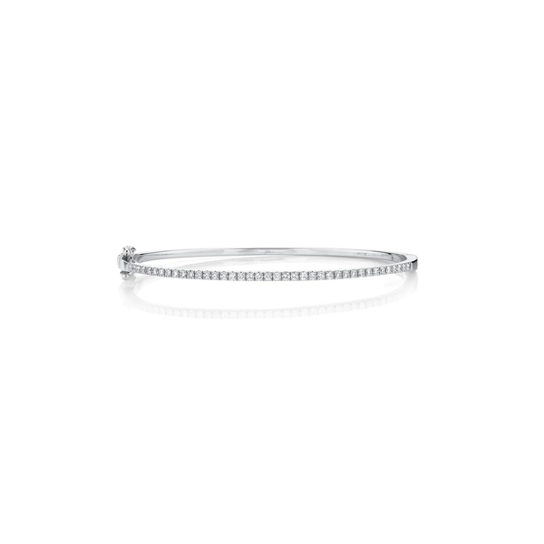 SHY CREATION INC 14K White Gold .62C Diamond Bangle